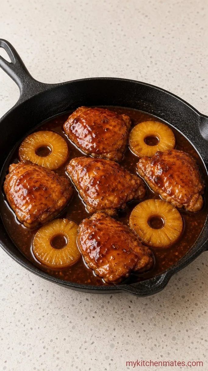 Step 3: Glaze and Nestle the Pineapple