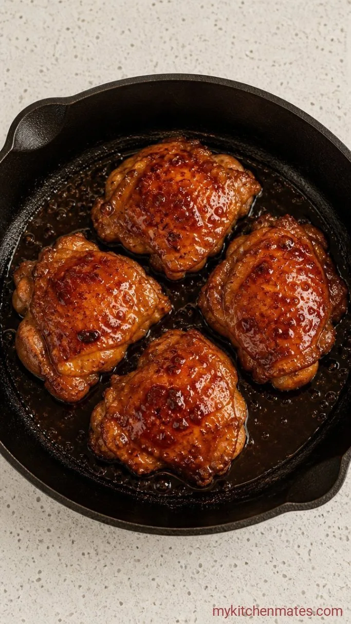 Step 3: Glaze the Chicken in the Skillet
