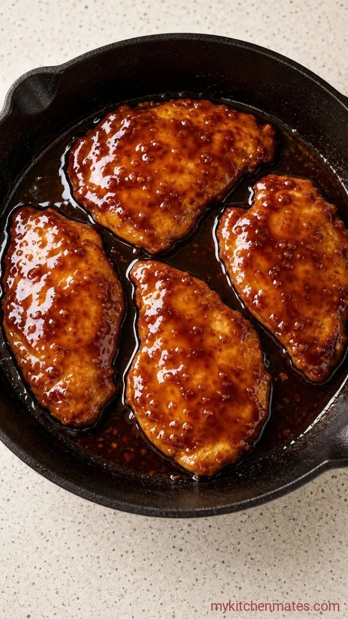 Quick Sticky Teriyaki Chicken Breast Step 3: Glaze the Chicken