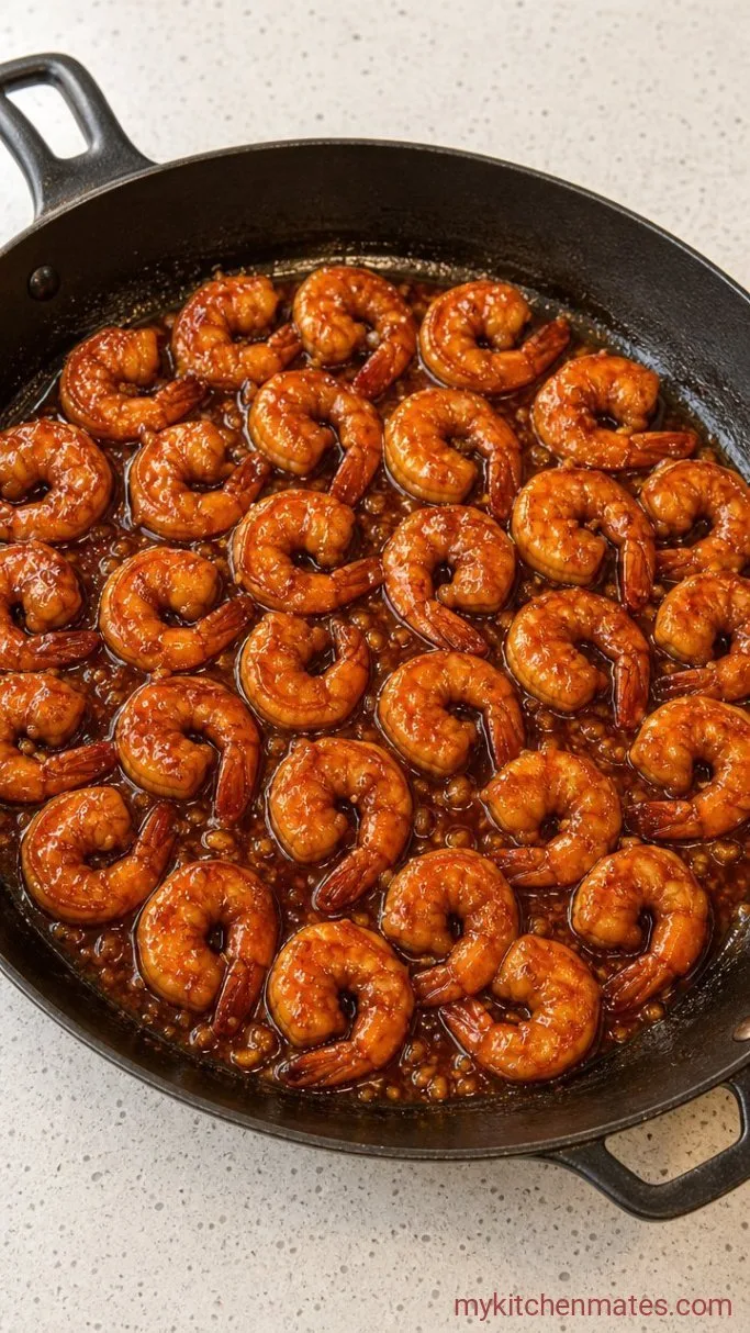 Spicy Firecracker Shrimp (Ready in 20 Minutes) Step 3: Glaze the Shrimp