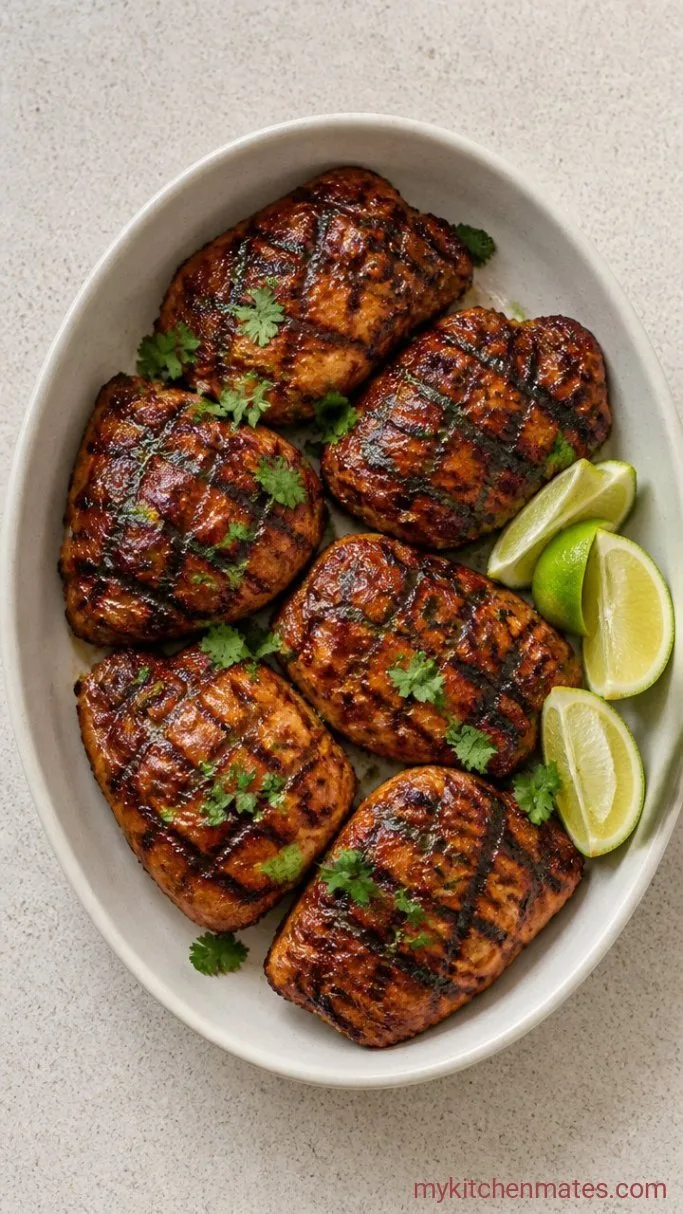 Step 3: Grill and Plate the Chicken