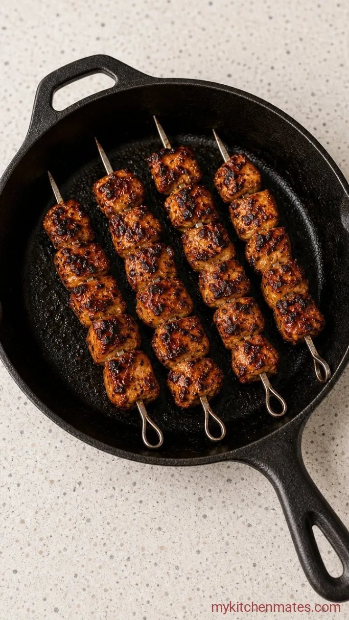 Step 3: Grill or Pan-Sear the Souvlaki
