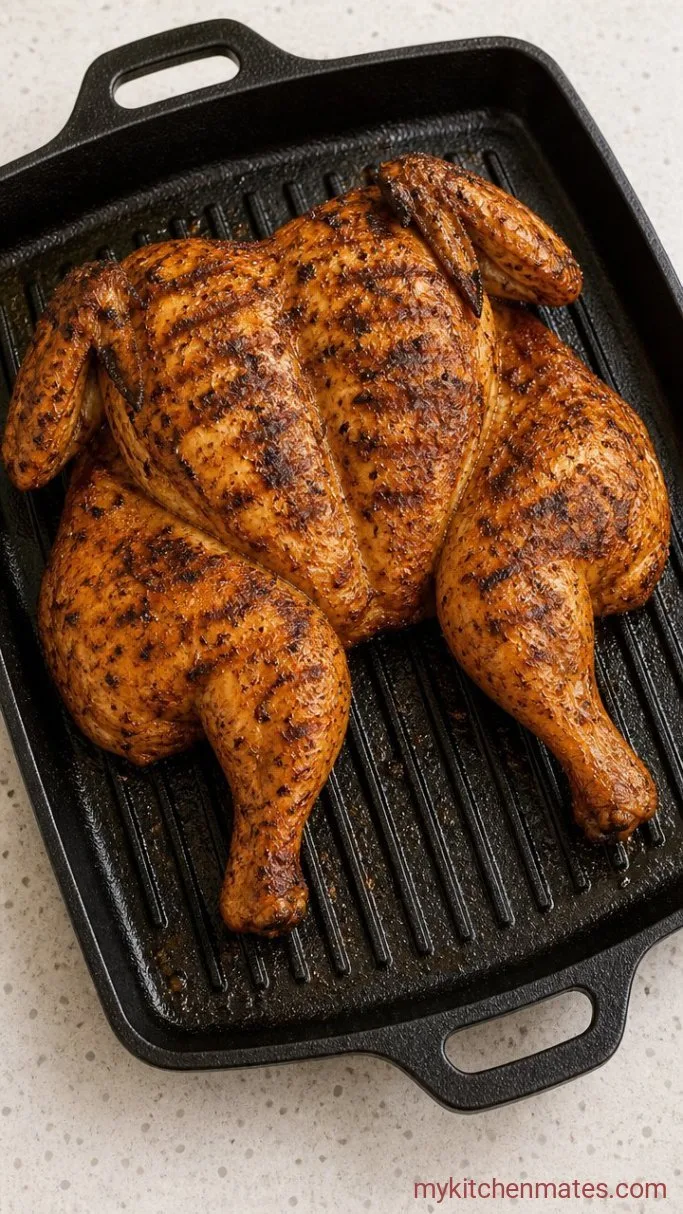 Juicy Grilled Spatchcock Chicken (Ready in 50 Minutes) Step 3: Grill Over Indirect Heat