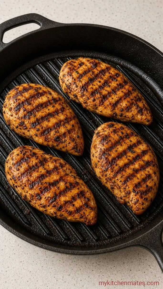Juicy Mediterranean Grilled Chicken Step 3: Grill the Chicken