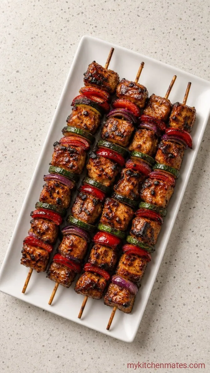 Juicy Grilled Mediterranean Chicken Kabobs Step 3: Grill the Kabobs