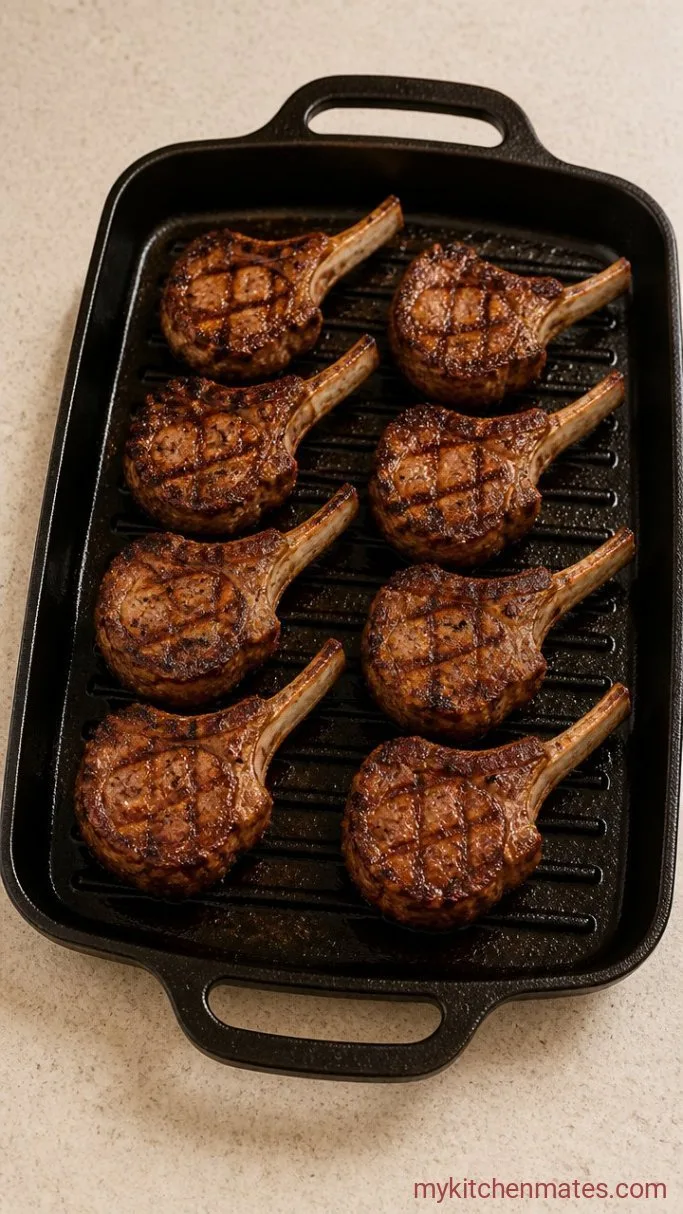 Sticky BBQ Glazed Lamb Chops Step 3: Grill the Lamb Chops