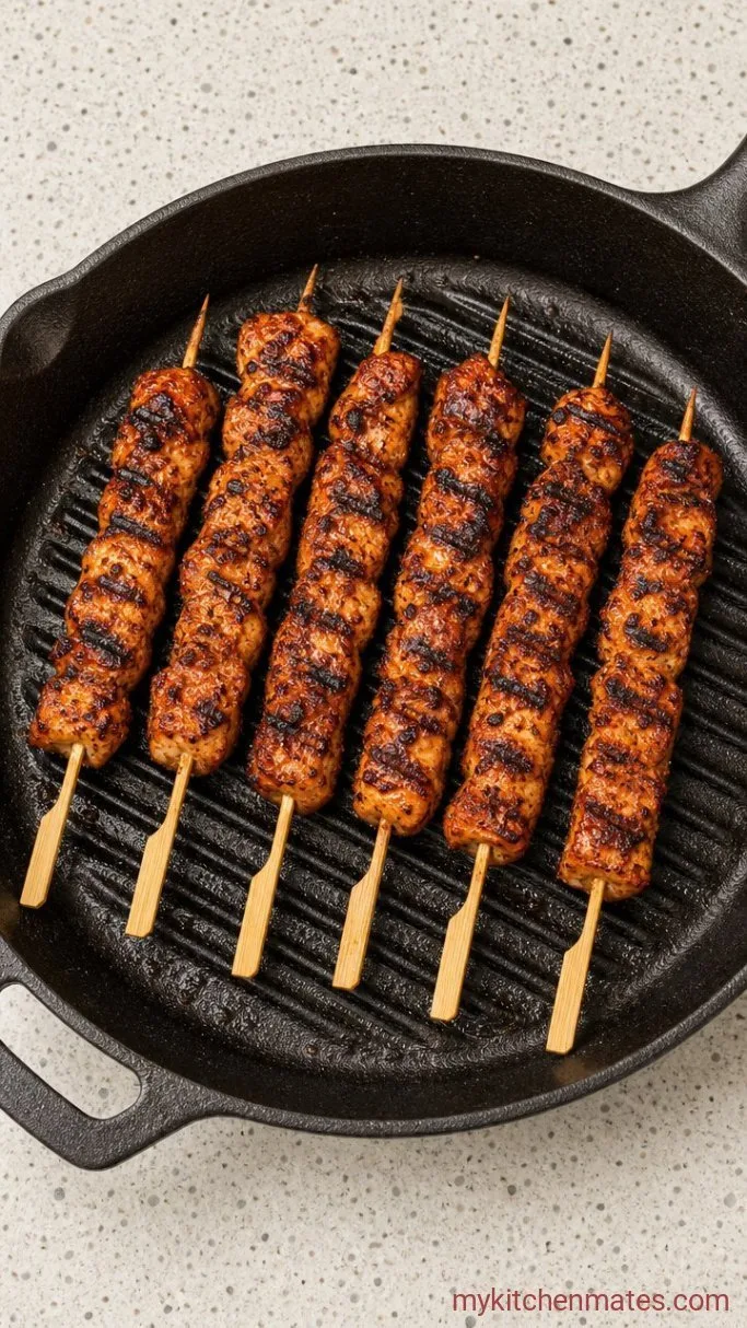 Sticky BBQ Chicken Skewers (Ready in 30 Minutes) Step 3: Grill the Skewers