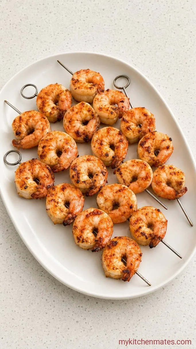 15-Minute Garlic Lemon Grilled Shrimp Skewers Step 3: Grill the Skewers