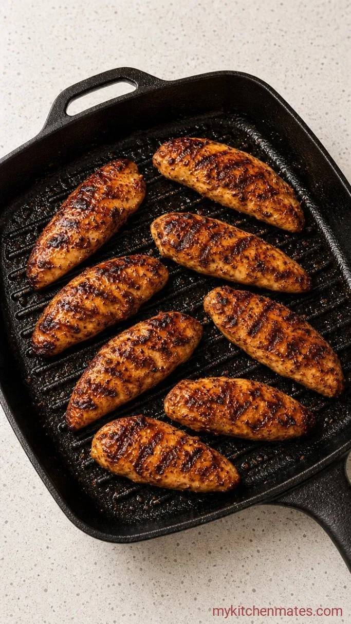 Cracker Barrel Grilled Chicken Tenders with a 4-Ingredient Marinade Step 3: Grill the Tenders