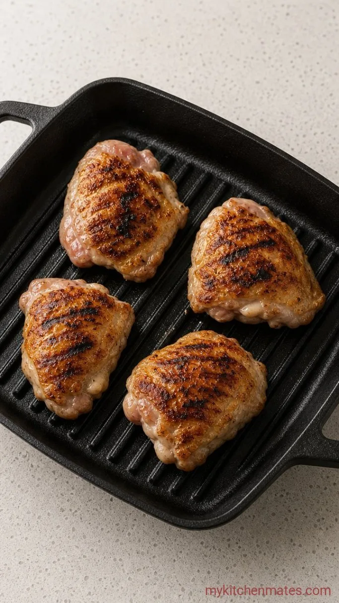 Juicy Grilled Chicken Thighs Step 3: Grill the Thighs