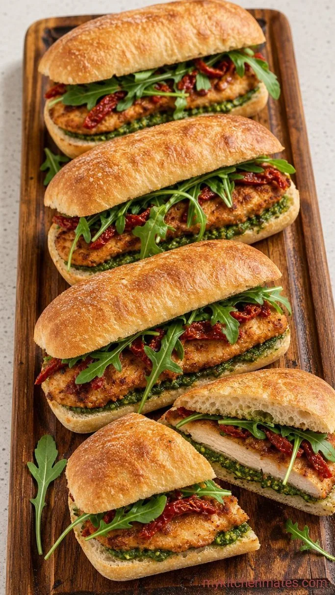 15-Minute Chicken Pesto Sandwich Step 3: Layer and Serve