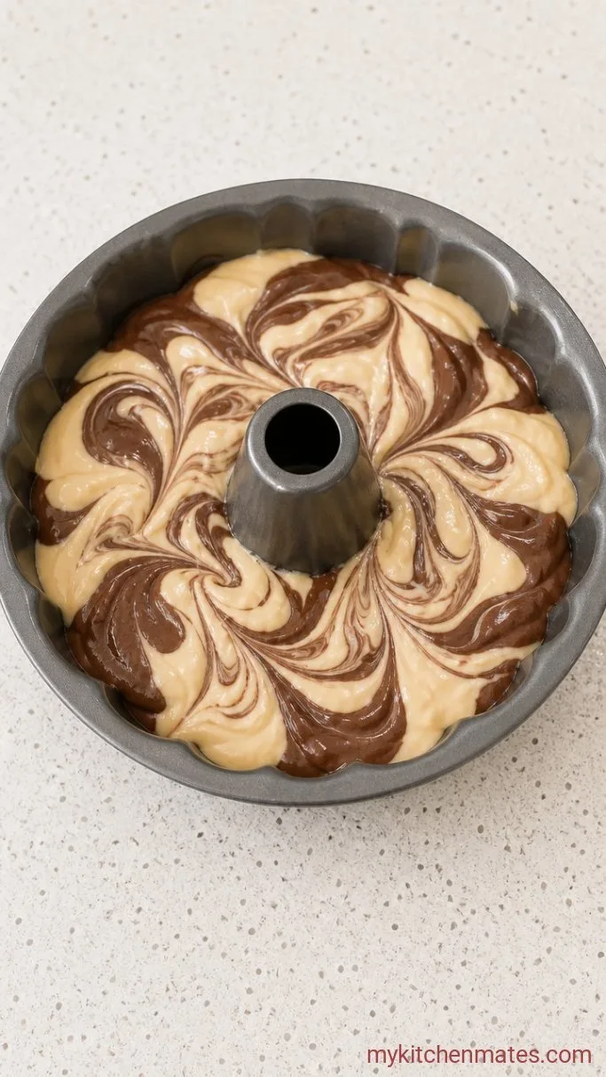 Step 3: Layer and Swirl the Batters