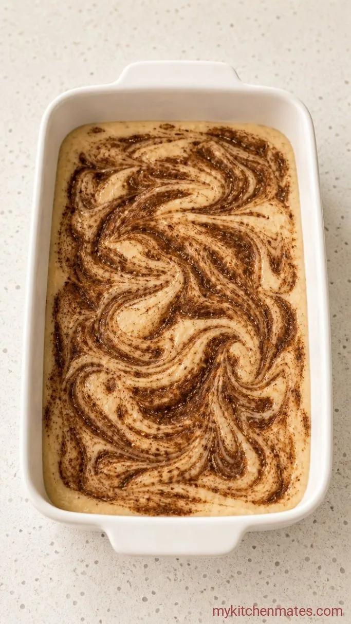 Step 3: Layer and Swirl the Cinnamon Sugar