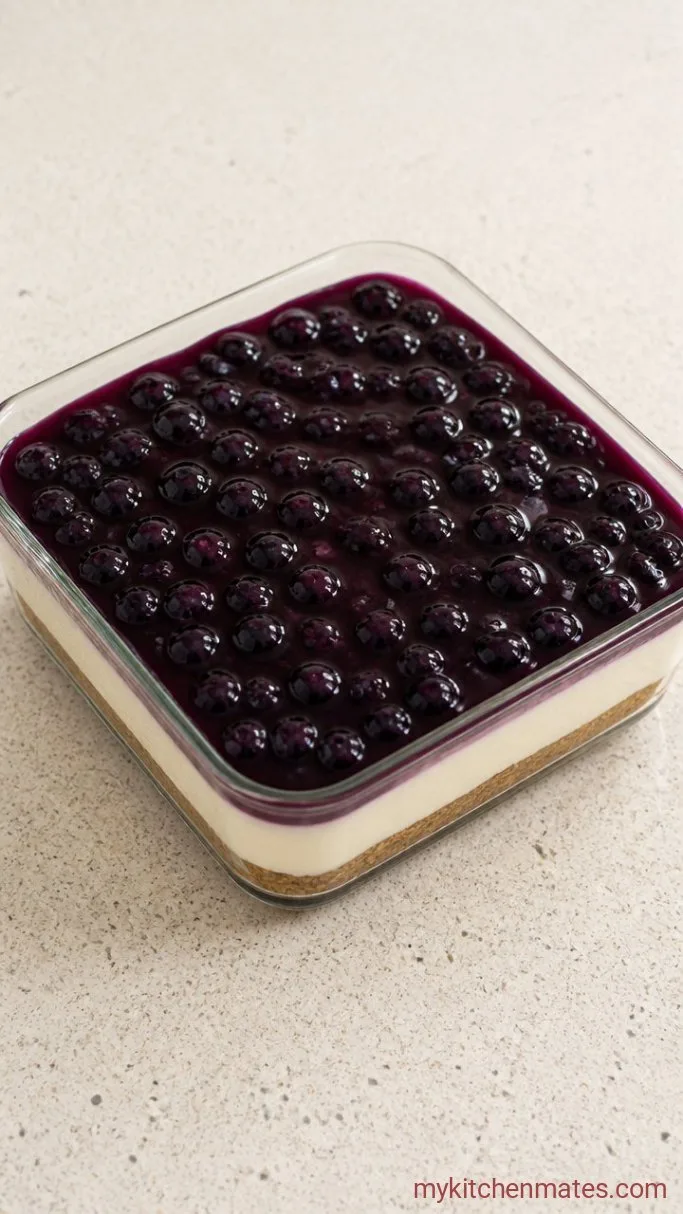 Step 3: Layer on the Blueberry Topping