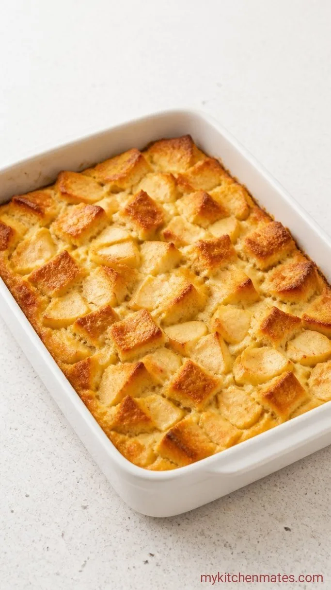Apple Pie Bread Pudding with a Crackly Sugar Top Step 3: Layer the Apples and Bread and Bake