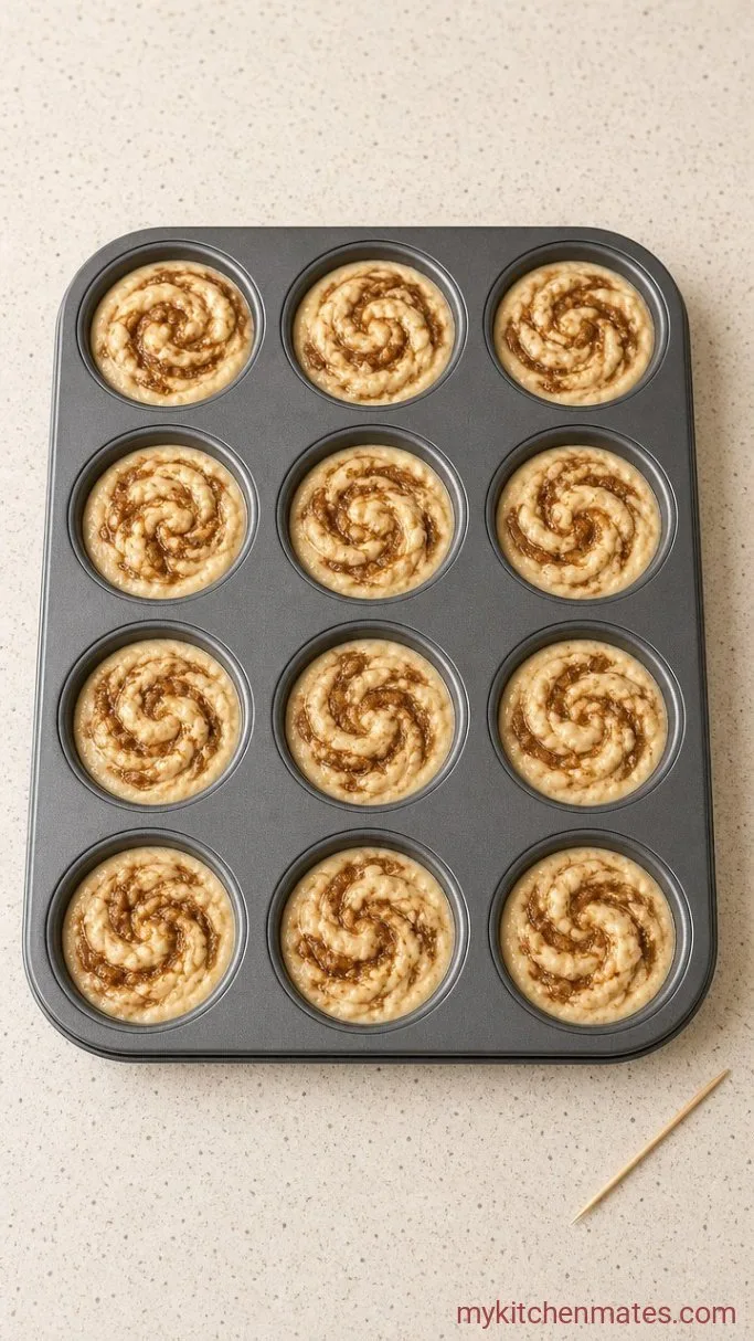 High-Protein Cottage Cheese Cinnamon Roll Muffins Step 3: Layer the Cinnamon Swirl