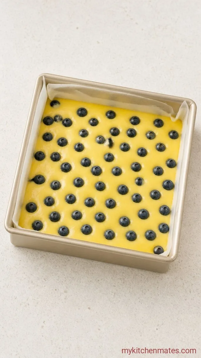 Step 3: Layer the Filling and Blueberries