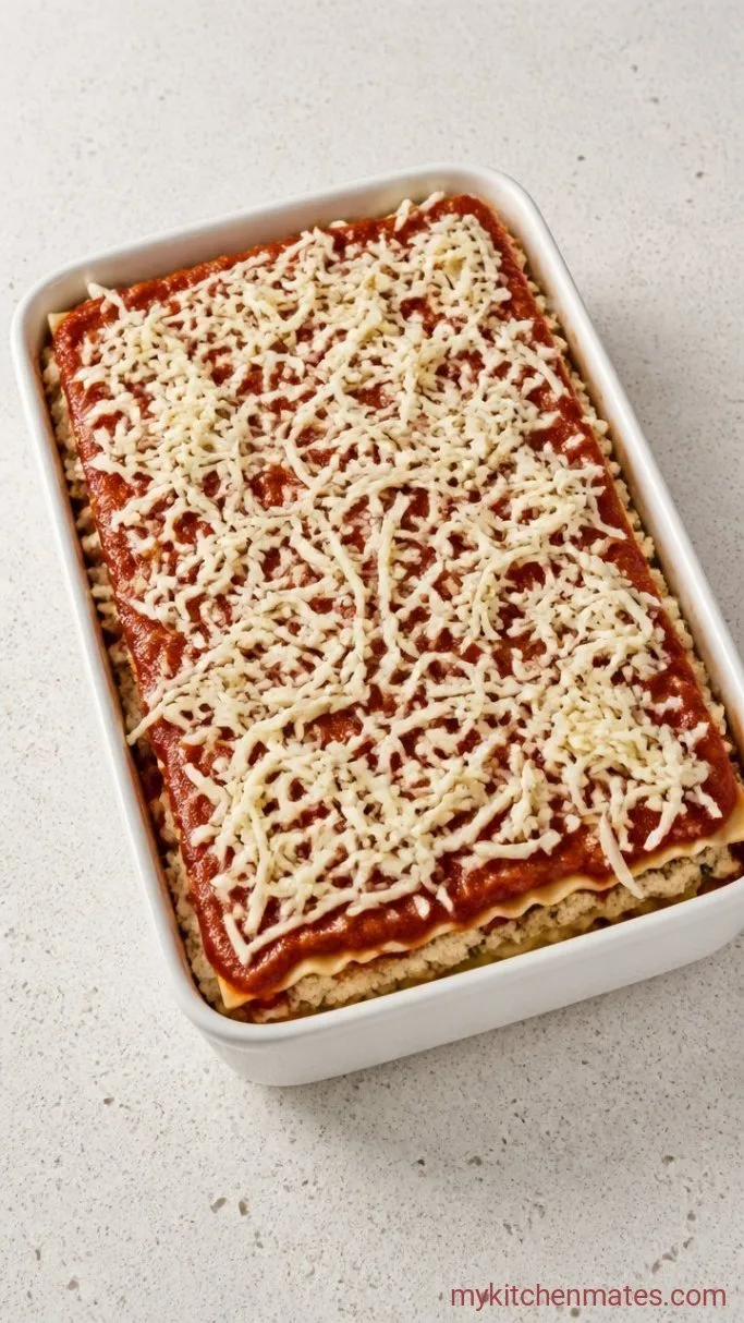 Creamy Dairy-Free Lasagna (No Soaking Required) Step 3: Layer the Lasagna
