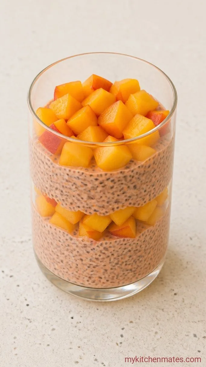 Creamy 5-Ingredient Peach Chia Pudding Step 3: Layer the Pudding