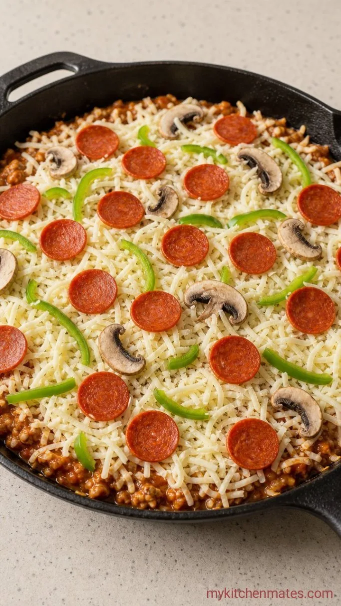High Protein Pizza Bowl (Ready in 20 Minutes) Step 3: Load Up the Toppings