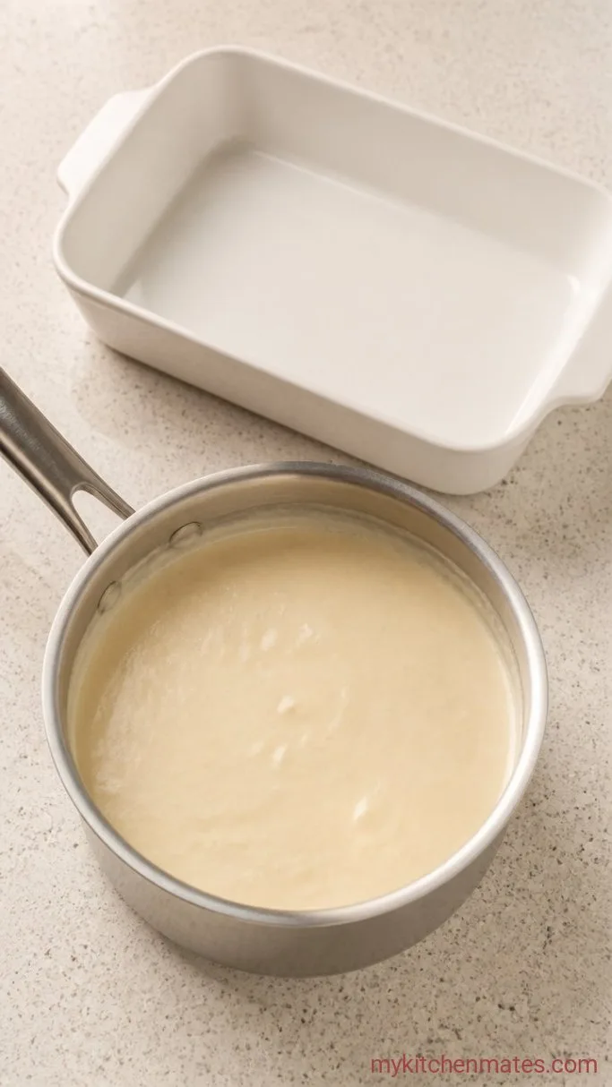 Step 3: Make the Alfredo Cream Layer