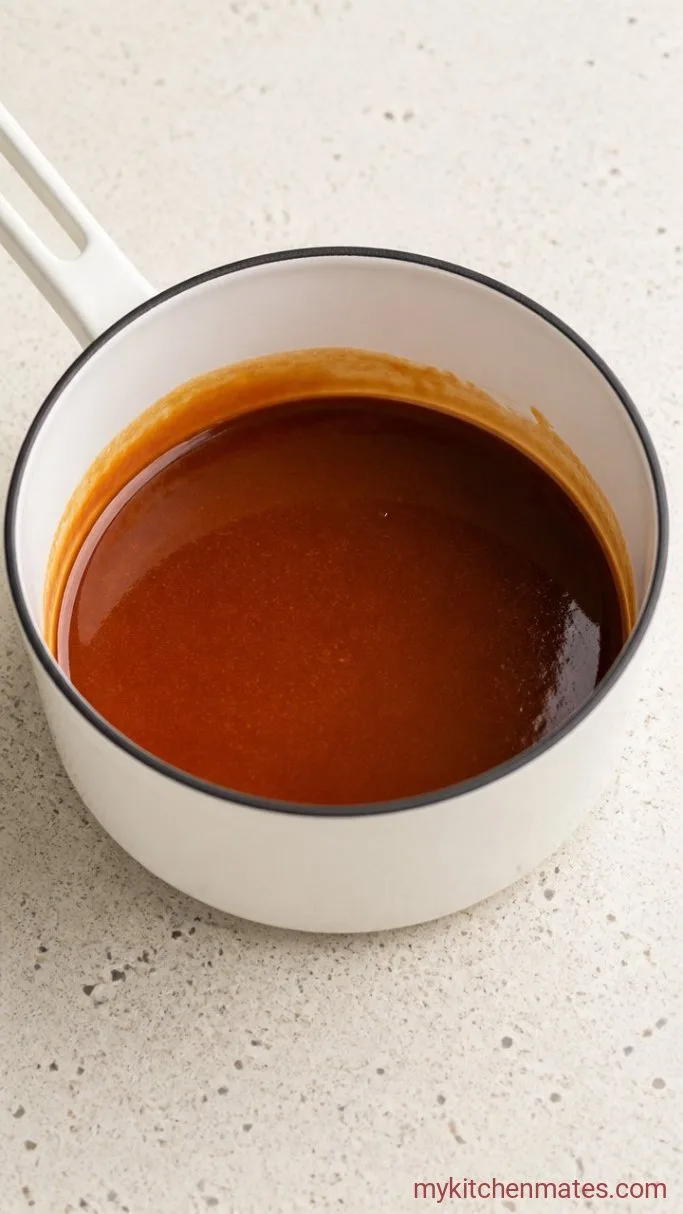 Caramel Pecan Pie (No Corn Syrup) Step 3: Make the Caramel