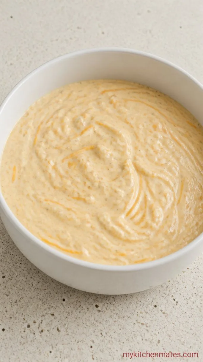 Cheesy No-Boil Loaded Baked Potato Casserole Step 3: Make the Cheesy Sauce