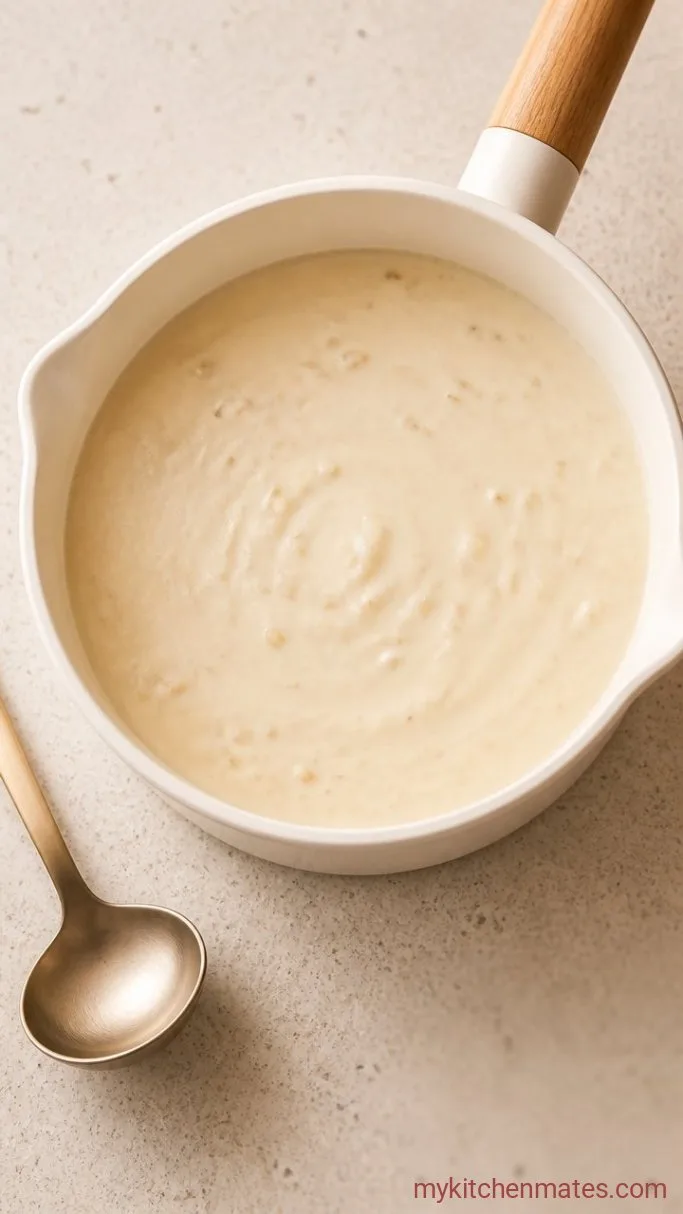 Step 3: Make the Garlic Cream Sauce