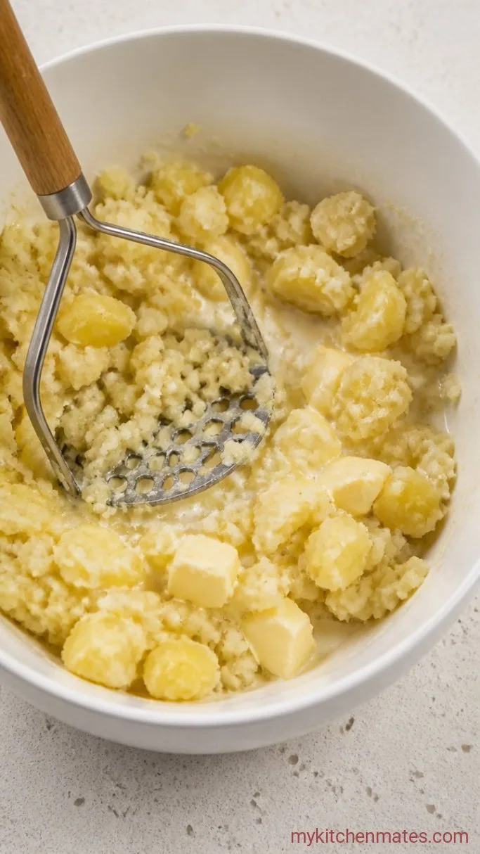 Step 3: Mash with Butter and Buttermilk