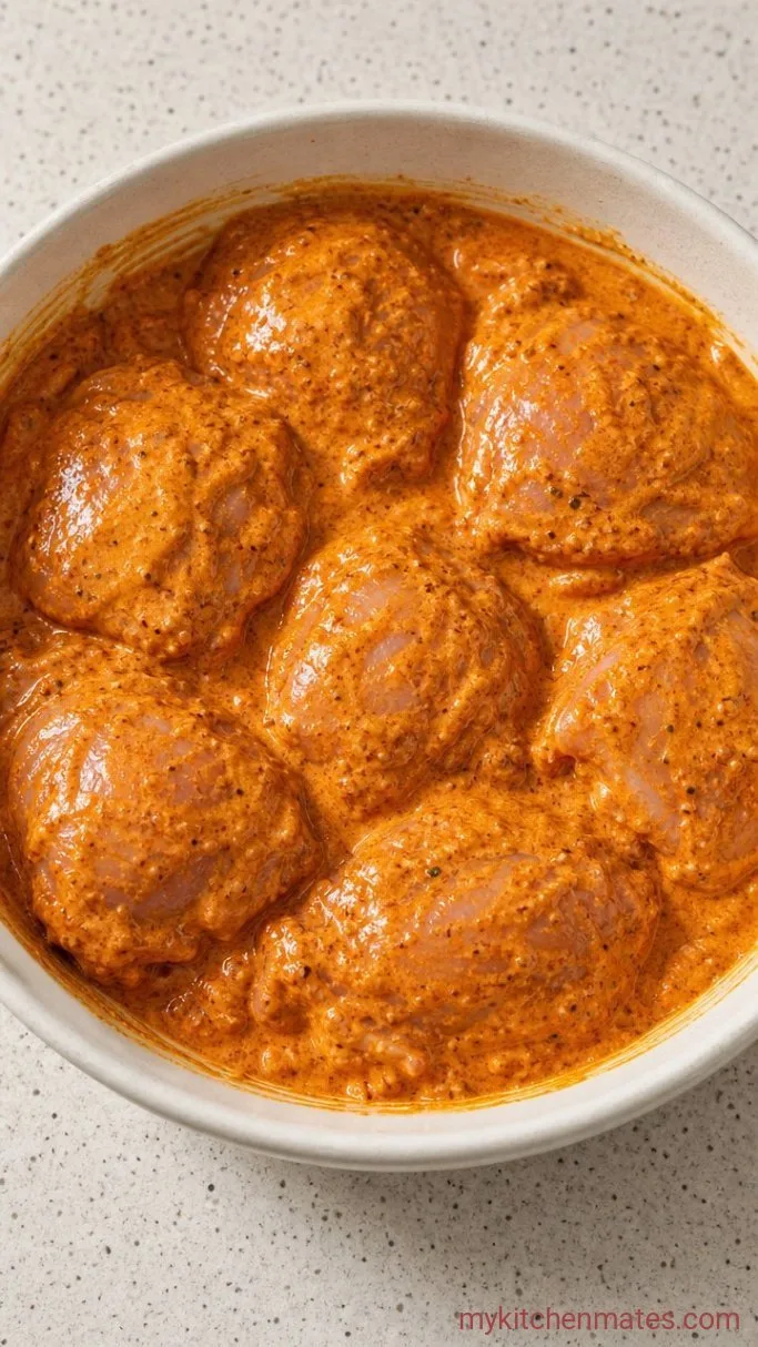 Smoky, Tangy Tandoori Chicken Marinade (Ready in 10 Minutes) Step 3: Massage the Chicken with the Marinade