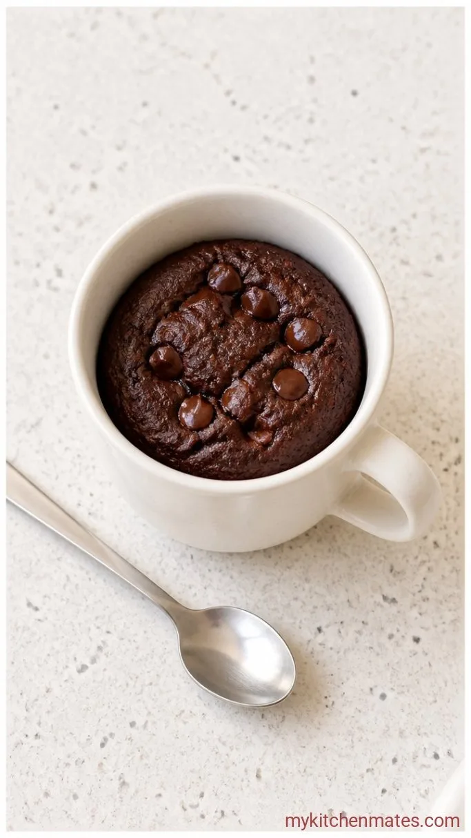 90-Second Keto Mug Brownie Step 3: Microwave and Dig In