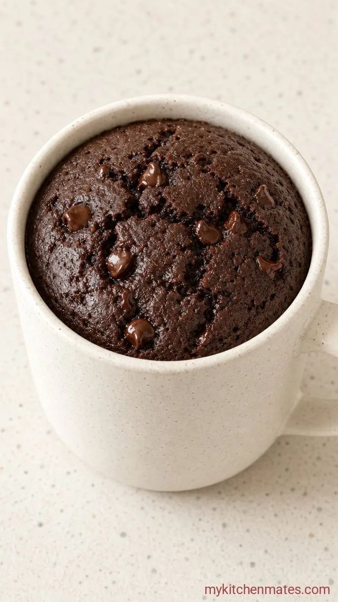 3-Minute Coffee Mug Cake Step 3: Microwave and Serve
