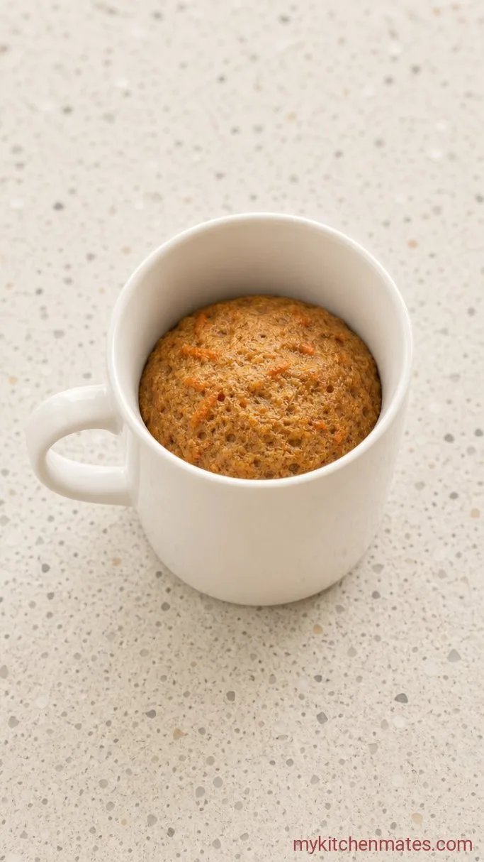 5-Minute Carrot Mug Cake Step 3: Microwave the Cake