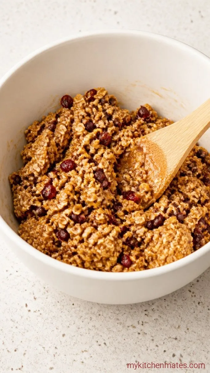 No-Bake Chewy Granola Bars (Just 5 Ingredients) Step 3: Mix Everything Together