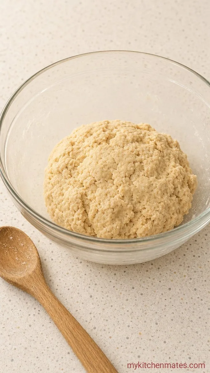 Soft Peanut Butter Thumbprint Cookies Step 3: Mix in the Dry Ingredients