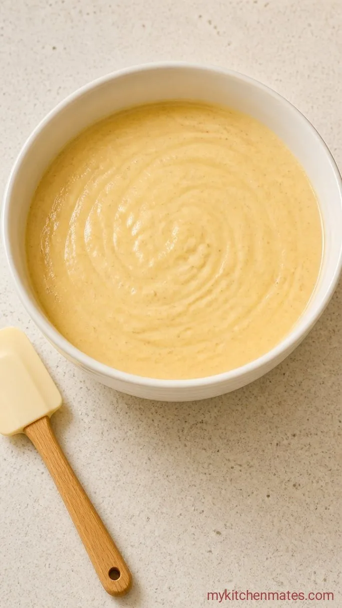 Eggnog Bundt Cake with Spiced Rum Glaze Step 3: Mix in the Eggs and Eggnog