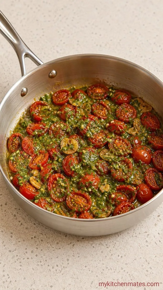 Step 3: Mix in the Pesto