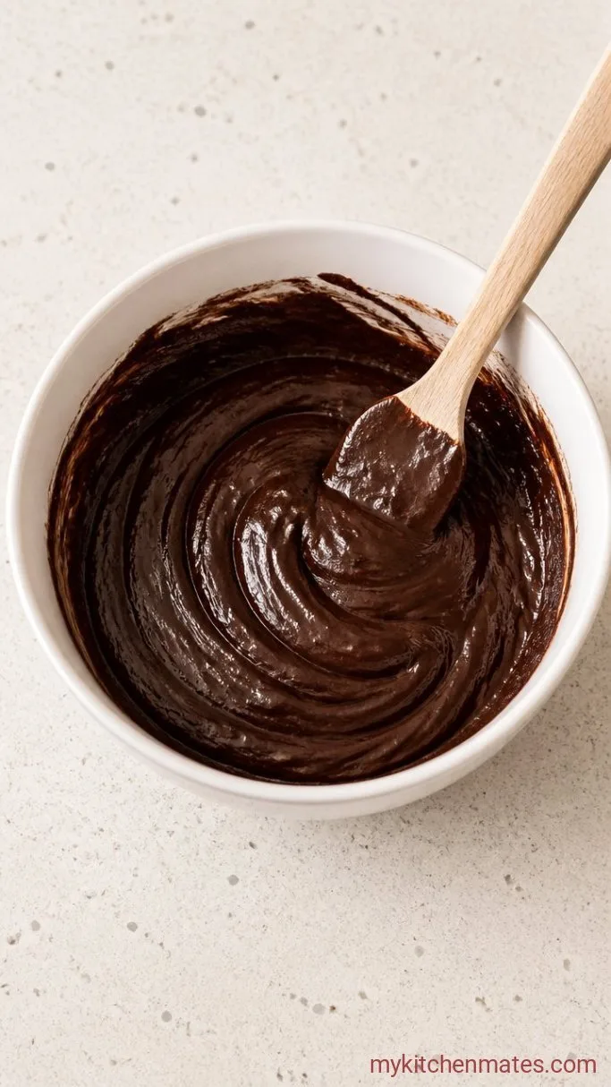 Mexican Chocoflan (The Impossible Cake): Chocolate Cake and Flan in One Pan Step 3: Mix the Chocolate Cake Batter