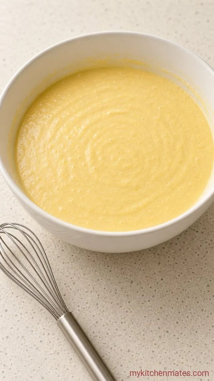 One-Skillet Mexican Cornbread Casserole Step 3: Mix the Cornbread Topping