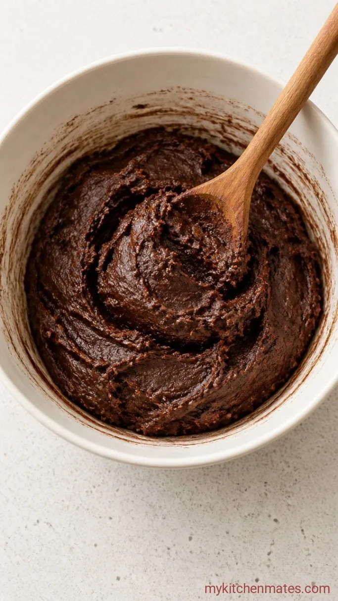 Soft and Fudgy Christmas Crinkle Cookies Step 3: Mix the Dough