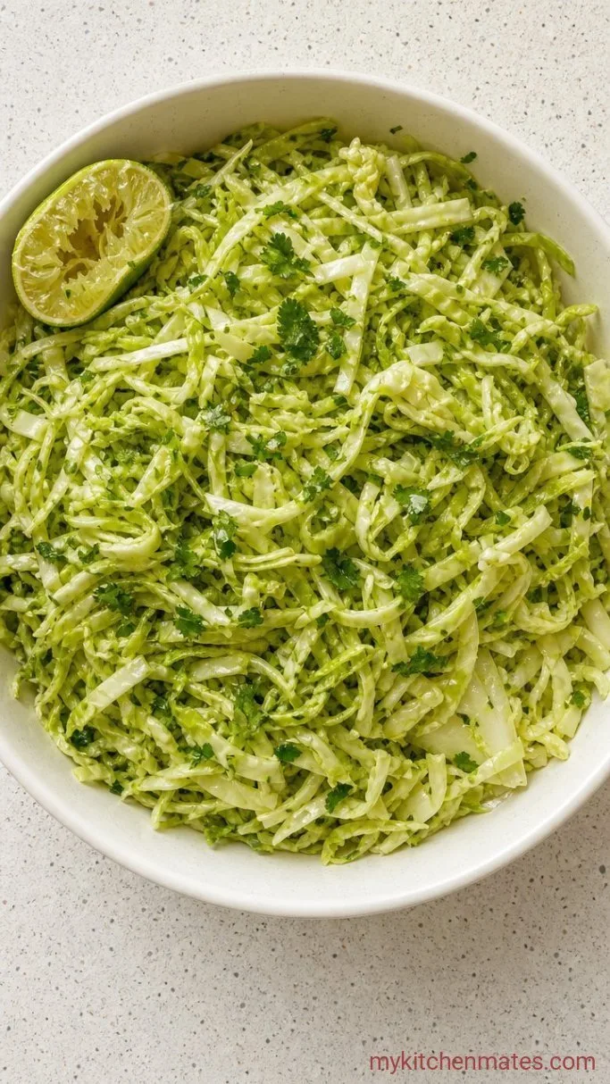 Crispy Chicken Tacos (Ready in 30 Minutes) Step 3: Mix the Lime Slaw