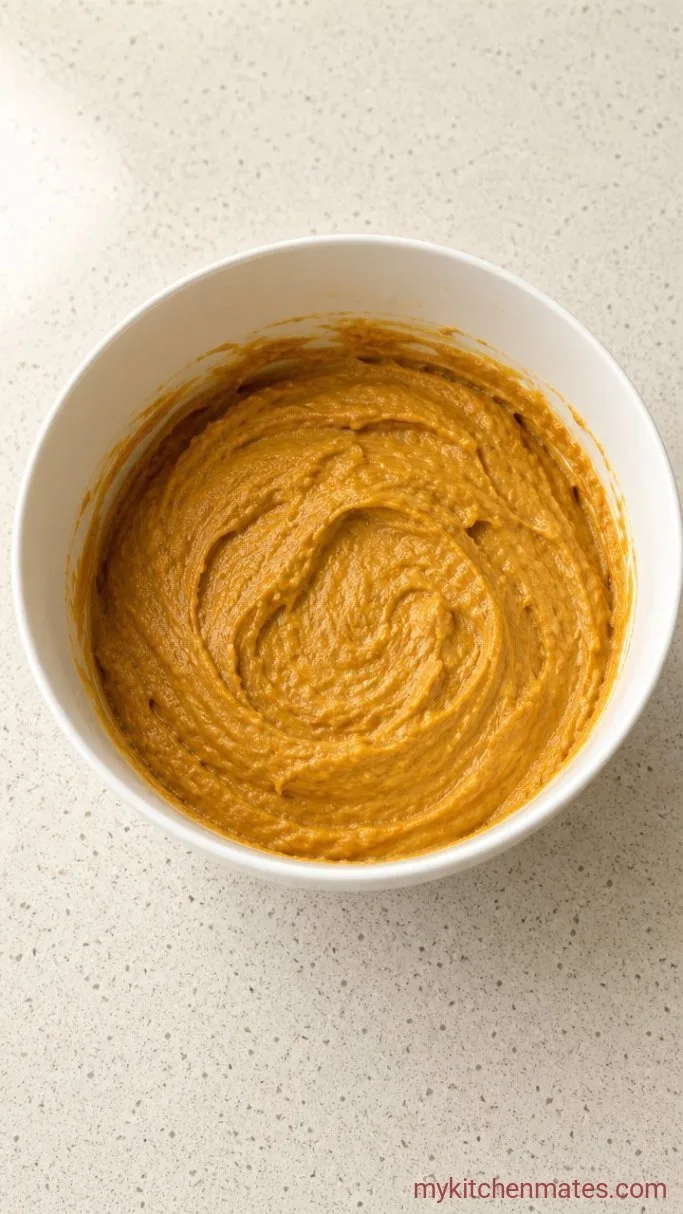 Soft Pumpkin Cheesecake Cookies with a Creamy Filling Step 3: Mix the Pumpkin Dough