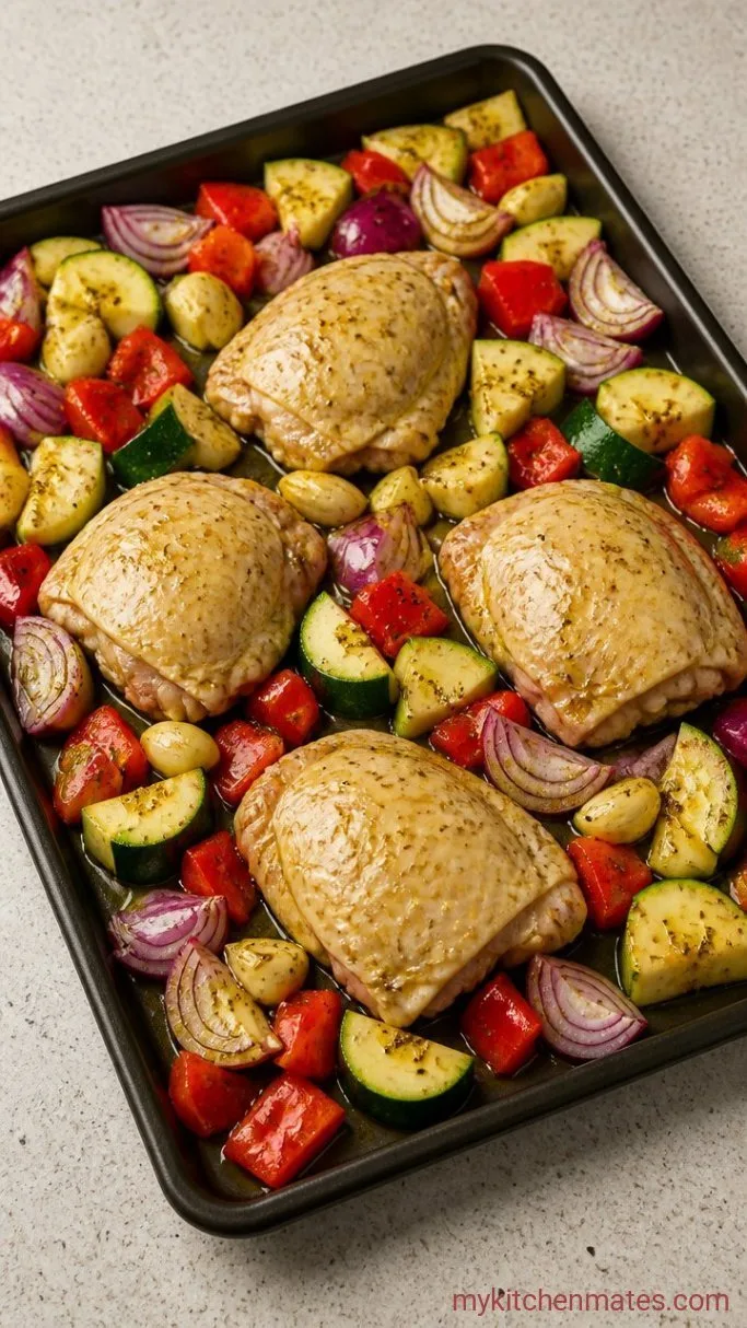 Step 3: Nestle the Chicken Among the Veggies