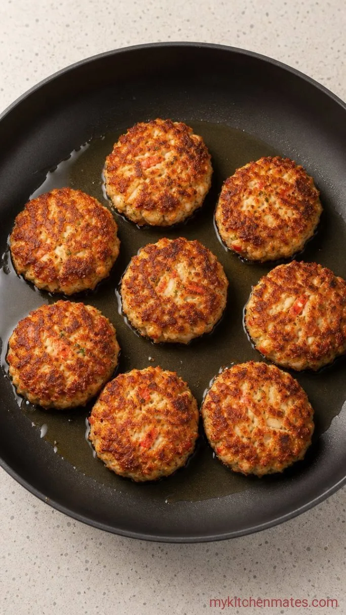 Step 3: Pan-Fry the Crab Cakes