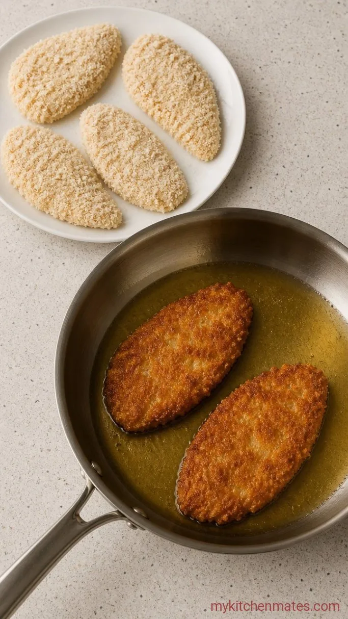 Step 3: Pan-Fry the Cutlets