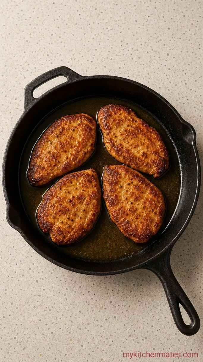 Crispy Italian Chicken Cutlets Step 3: Pan-Fry the Cutlets