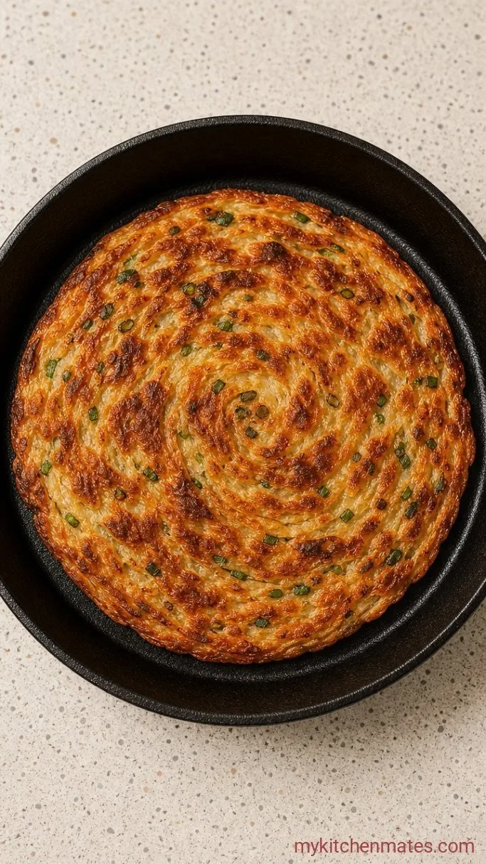 Crispy Scallion Pancakes in 25 Minutes Step 3: Pan-Fry the Pancakes
