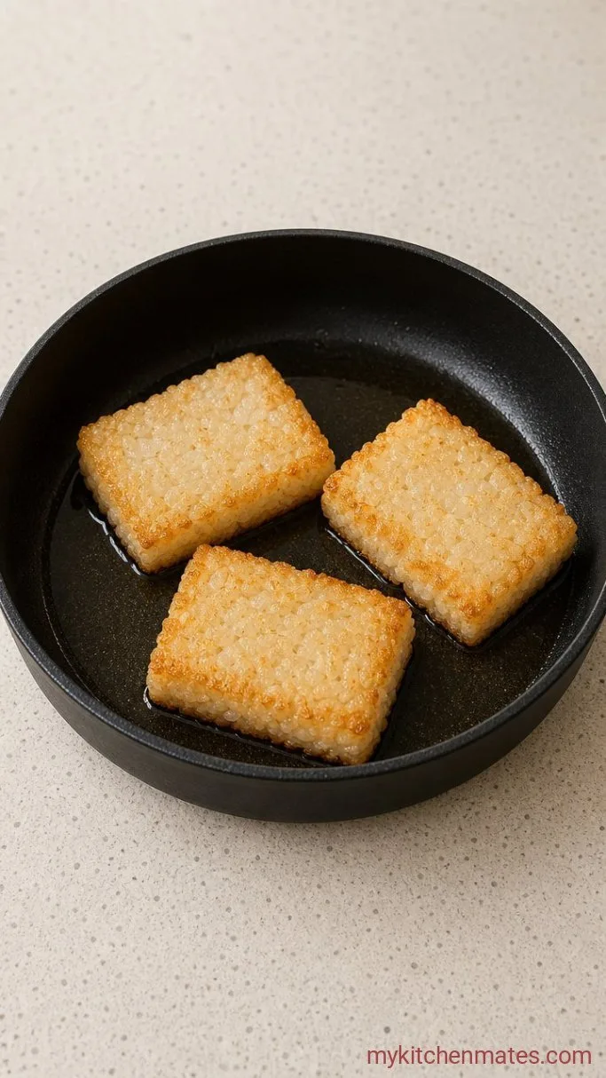 Step 3: Pan-Fry the Rice Cakes