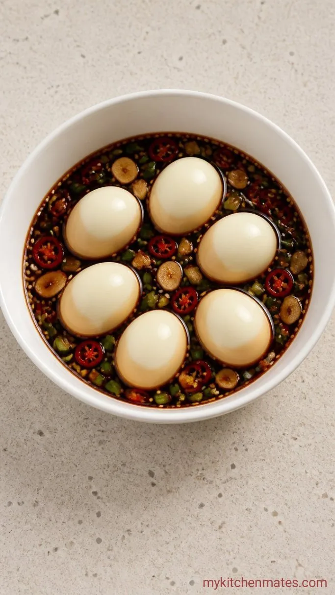 6-Ingredient Korean Marinated Eggs (Mayak Gyeran) Step 3: Peel and Add the Eggs