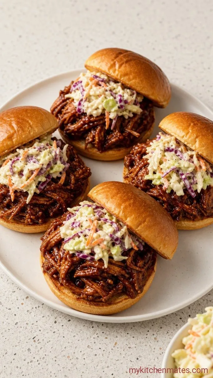 Step 3: Pile the Chicken onto the Buns